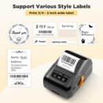 SUPVAN T50M Pro Bluetooth Label Maker Machine with 3 Tapes, Wide Waterproof Labe... - Image 3