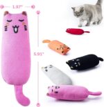 Legendog 5Pcs Bite Resistant Catnip Toy for Cats,Catnip Filled Cartoon Mice Cat ... - Image 7