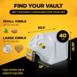 Gamma2 Vittles Vault Outback Airtight Pet Food Container, 40 Pounds - Image 4