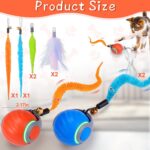 BABORUI 2Pack Interactive Cat Toy Ball - Automatic Interactive Cat Toys for Indo... - Image 6