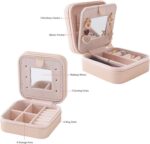KElofoN Travel jewelry case Travel jewelry box Travel Jewelry Organizer Small bo... - Image 5