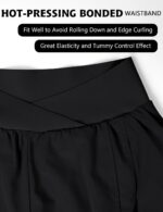 Blooming Jelly Women's Workout Shorts Athletic Running Shorts Crossover High Wai... - Image 5