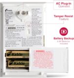 Kidde Carbon Monoxide Detector, Plug-in Carbon Monoxide Detector with AA Battery... - Image 4