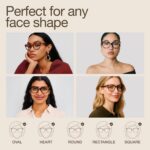 miyya Blue Light Glasses for Women - Oversized UV & Blue Light Blocker Chunky Fr... - Image 6
