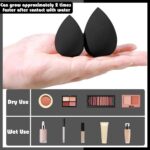 HGHDBT 36Pcs Black Makeup Brushes Set Professional Makeup Kit Multi-functional M... - Image 5