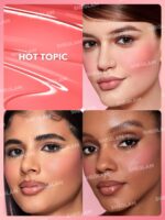 SHEGLAM Color Bloom Liquid Blush Makeup for Cheeks Matte Finish -004 Hot Topic - Image 8