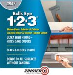 Zinsser 286258 Bulls Eye 1-2-3 All Surface Primer, Quart, Gray - Image 3