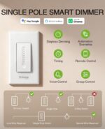 GHome Smart Dimmer Switch, Single Pole, 2.4GHz WiFi Dimmer Light Switch Works wi... - Image 3