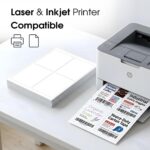 4" X 5" Matte White Printable Shipping Labels (250 Sheets, 1000 Stickers) Addres... - Image 5