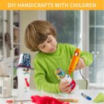 Hot Glue Gun Kit with 40 Glue Sticks and Anti-Scalding Nozzles, 8 Pack Fast Preh... - Image 3