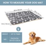 Dog Bed mat Pet mat Dog Box mat Machine Washable Grey (33x23x1.5in) - Image 3