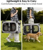 Extra Large Cat Carrier for 2 Cats, XL with Removable Divider, Foldable Soft-Sid... - Image 7