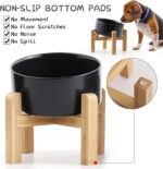 Petygooing Black Raised/Elevated 15°Slanted Ceramic Dog Bowl for Small Breeds,Ti... - Image 4