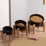 Petygooing Black Raised/Elevated 15°Slanted Ceramic Dog Bowl for Small Breeds,Ti... - Image 6