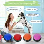 Gelabur Set of 4 Dog Buttons for Communication, Voice Recordable Buttons for Cla... - Image 3