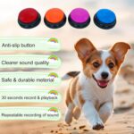 Gelabur Set of 4 Dog Buttons for Communication, Voice Recordable Buttons for Cla... - Image 4