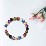 Healing Crystals Bracelet Handmade Natural Gemstones Beads Bracelet Elastic Natu... - Image 3