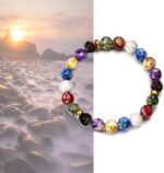 Healing Crystals Bracelet Handmade Natural Gemstones Beads Bracelet Elastic Natu... - Image 4