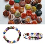 Healing Crystals Bracelet Handmade Natural Gemstones Beads Bracelet Elastic Natu... - Image 5