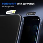 WSKEN Privacy Screen Protector for iPhone 17 Pro Max - Full Coverage Tempered Gl... - Image 3