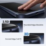 WSKEN Privacy Screen Protector for iPhone 17 Pro Max - Full Coverage Tempered Gl... - Image 5