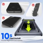 WSKEN Privacy Screen Protector for iPhone 17 Pro Max - Full Coverage Tempered Gl... - Image 8