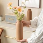 10.4 inches Tall Decorative Ceramic Vase Set, 3 Pieces, Nordic Modern Boho Style... - Image 7