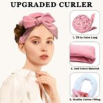 Gwabee No Heat Overnight Curl Headband, 70" Soft Ribbon Curl Wrap for Long Hair ... - Image 4
