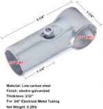 10 Sets T Pipe Connectors Tee Clamps, Fits 3/4" EMT Conduit Directly, Includes A... - Image 4