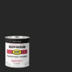 Rust-Oleum 7776502 Stops Rust Brush On Paint, Quart, Flat Black, (Pack of 1) - Image 3