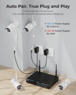 Hiseeu Wireless Pro WiFi Security Camera System, 16CH 4K NVR Kit, Plug-in Powere... - Image 3