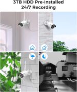 Hiseeu Wireless Pro WiFi Security Camera System, 16CH 4K NVR Kit, Plug-in Powere... - Image 9