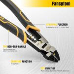 Multi-Function Diagonal Pliers, 8-inch 4-in-1 Cr-V Steel Heavy Duty Side-Cutting... - Image 3