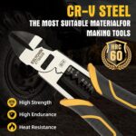 Multi-Function Diagonal Pliers, 8-inch 4-in-1 Cr-V Steel Heavy Duty Side-Cutting... - Image 4
