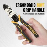 Multi-Function Diagonal Pliers, 8-inch 4-in-1 Cr-V Steel Heavy Duty Side-Cutting... - Image 7