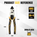 Multi-Function Diagonal Pliers, 8-inch 4-in-1 Cr-V Steel Heavy Duty Side-Cutting... - Image 8