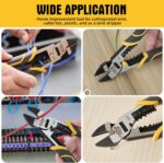 Multi-Function Diagonal Pliers, 8-inch 4-in-1 Cr-V Steel Heavy Duty Side-Cutting... - Image 9