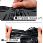 Metronic Black Poly Mailers 14.5x19 Large 100 Pack Self-Seal Shipping Bags, Pack... - Image 3