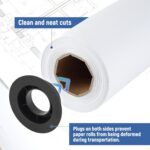 36" x 300' Wide Format Paper, Plotter Paper 2 Rolls, Goefun CAD Bond Printing Ro... - Image 5