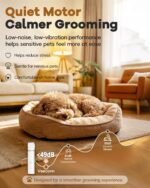 Veeconn Dog Clippers Grooming Kit Hair Clipper-Low Noise Paw Trimmer- Rechargeab... - Image 4