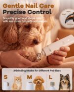 Veeconn Dog Clippers Grooming Kit Hair Clipper-Low Noise Paw Trimmer- Rechargeab... - Image 6