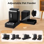 ZOMISIA Automatic Cat Feeder and Water Dispenser Set, 2 in 1 Gravity Cat Food Di... - Image 4