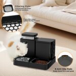 ZOMISIA Automatic Cat Feeder and Water Dispenser Set, 2 in 1 Gravity Cat Food Di... - Image 5