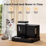 ZOMISIA Automatic Cat Feeder and Water Dispenser Set, 2 in 1 Gravity Cat Food Di... - Image 6