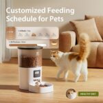 IMIPAW Automatic Cat Feeders, Timed Cat Dry Food Dispenser with Desiccant Bag, D... - Image 3