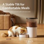 IMIPAW Automatic Cat Feeders, Timed Cat Dry Food Dispenser with Desiccant Bag, D... - Image 4