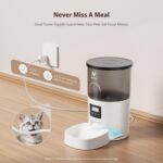 IMIPAW Automatic Cat Feeders, Timed Cat Dry Food Dispenser with Desiccant Bag, D... - Image 5