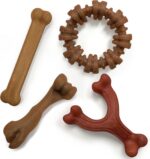 Nylabone Strong Chew Dog Toy 4-Pack Made with Real Bacon, Bison, Venison, Beef, ... - Image 10