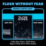 DUDE Wipes Unscented Flushable Wipes - Extra-Large Adult Wet Wipes for Sensitive... - Image 5