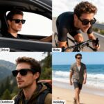 AI Smart Glasses with Color-Change Lenses Bluetooth Glasses for Men Women with T... - Image 3